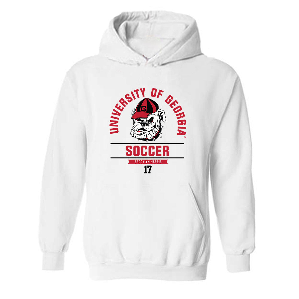 Georgia - NCAA Women's Soccer : Brooklyn Harris - Classic Fashion Shersey Hooded Sweatshirt-0