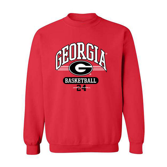 Georgia - NCAA Men's Basketball : Jaden Newell - Classic Fashion Shersey Crewneck Sweatshirt-0