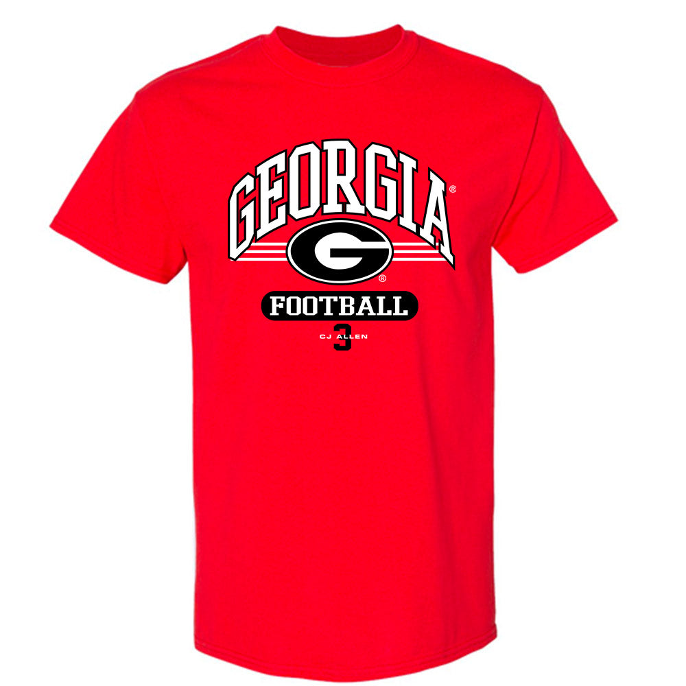 Georgia - NCAA Football : CJ Allen - Classic Fashion Shersey T-Shirt-0