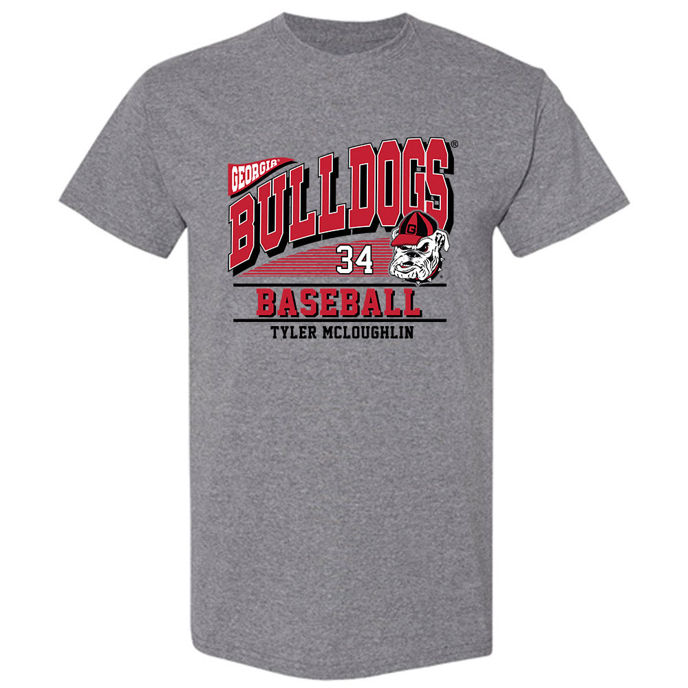 Georgia - NCAA Baseball : Tyler McLoughlin - Classic Fashion Shersey T-Shirt-0