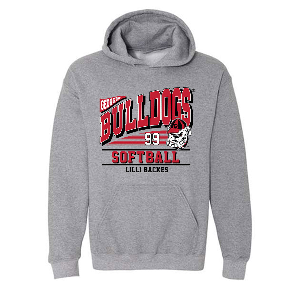 Georgia - NCAA Softball : Lilli Backes - Classic Fashion Shersey Hooded Sweatshirt-0