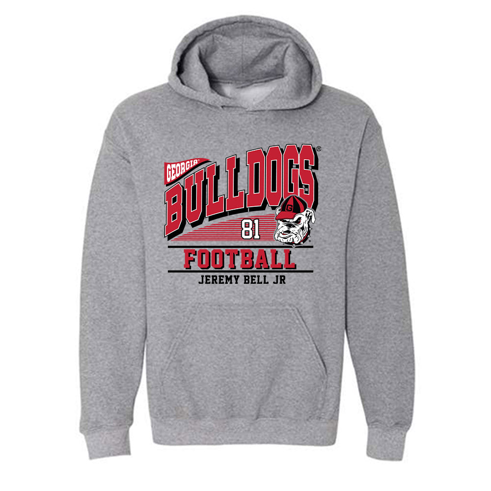 Georgia - NCAA Football : Jeremy Bell Jr - Classic Fashion Shersey Hooded Sweatshirt-0