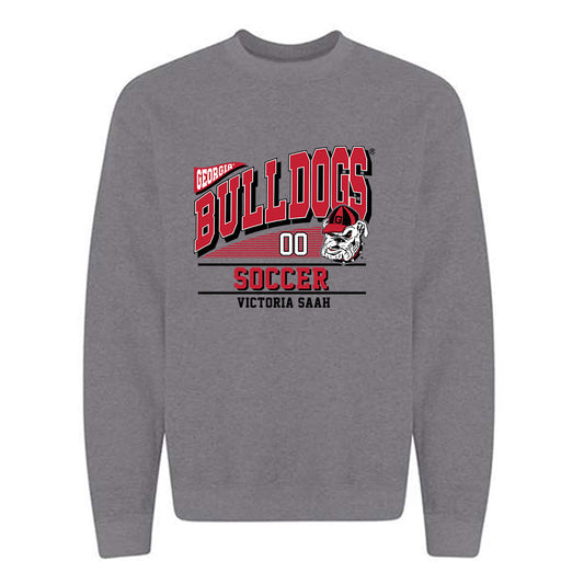 Georgia - NCAA Women's Soccer : Victoria Saah - Classic Fashion Shersey Crewneck Sweatshirt-0