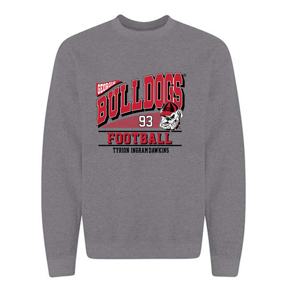 Georgia - NCAA Football : Tyrion Ingram-Dawkins - Classic Fashion Shersey Crewneck Sweatshirt-0