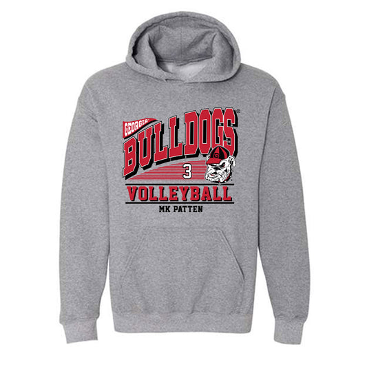 Georgia - NCAA Women's Volleyball : MK Patten - Classic Fashion Shersey Hooded Sweatshirt-0