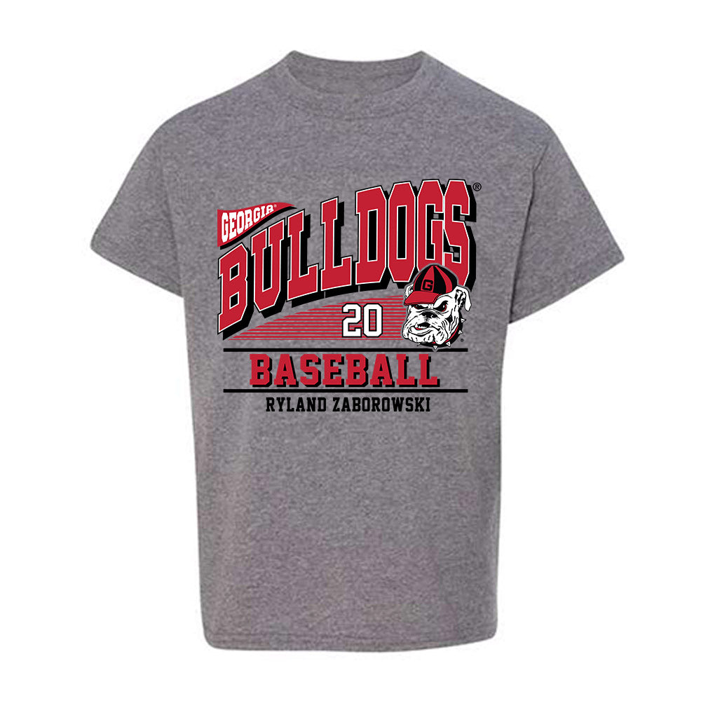 Georgia - NCAA Baseball : Ryland Zaborowski - Classic Fashion Shersey Youth T-Shirt-0