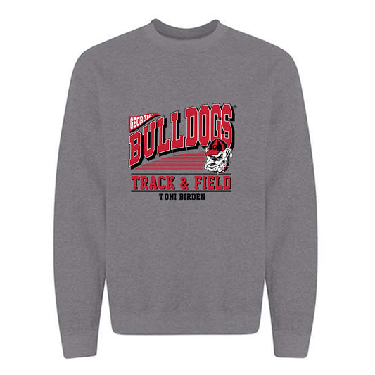 Georgia - NCAA Women's Track & Field : T'oni Birden - Classic Fashion Shersey Crewneck Sweatshirt-0