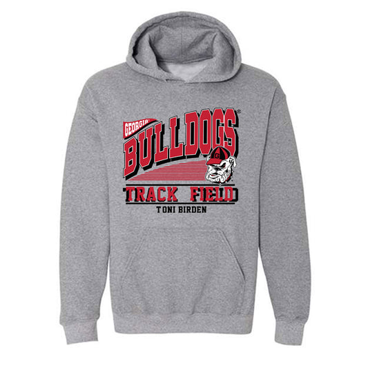 Georgia - NCAA Women's Track & Field : T'oni Birden - Classic Fashion Shersey Hooded Sweatshirt