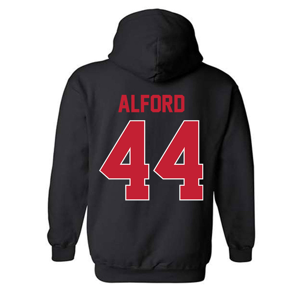 Georgia - NCAA Baseball : Slate Alford - Sports Shersey Hooded Sweatshirt-1