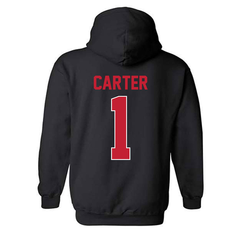 Georgia - NCAA Baseball : Dillon Carter - Sports Shersey Hooded Sweatshirt-1