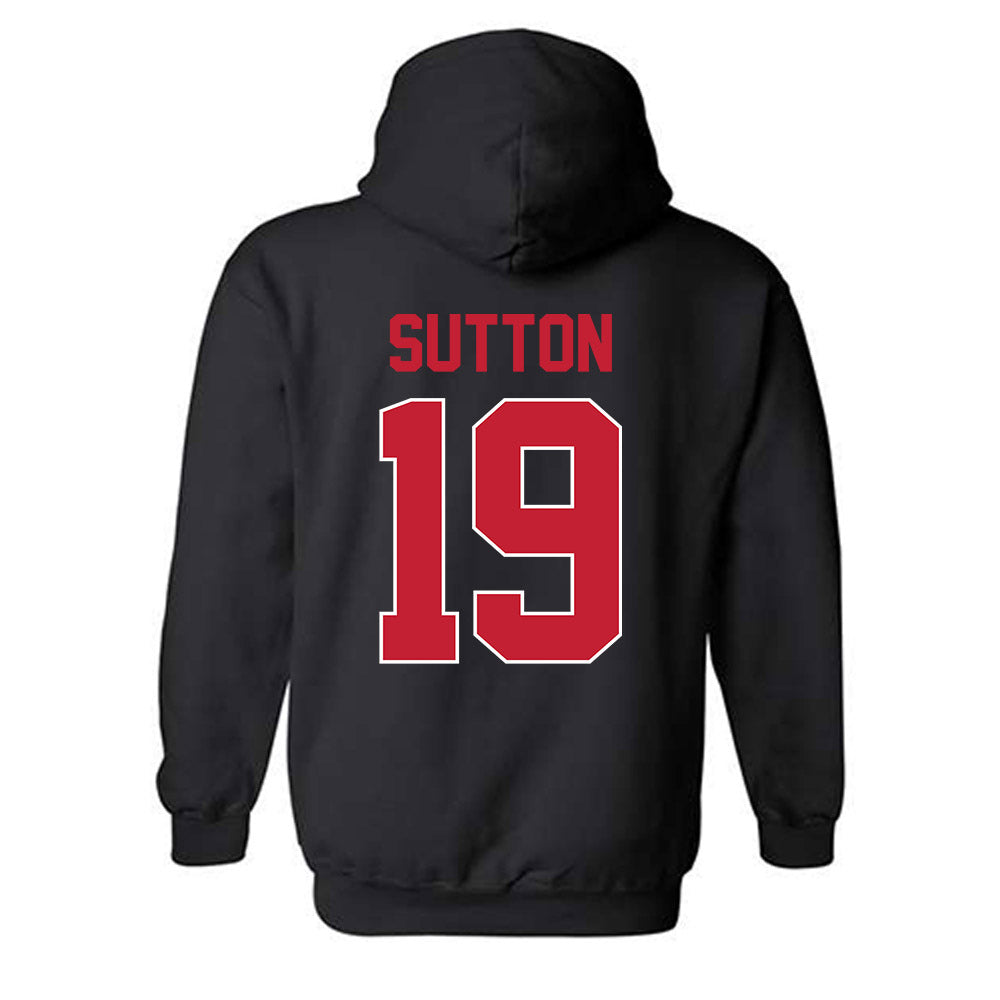 Georgia - NCAA Baseball : Ethan Sutton - Sports Shersey Hooded Sweatshirt-1