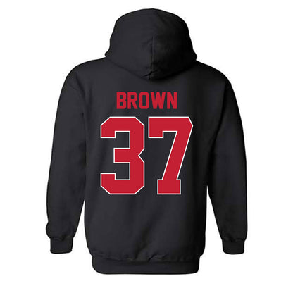 Georgia - NCAA Baseball : Zachary Brown - Sports Shersey Hooded Sweatshirt-1