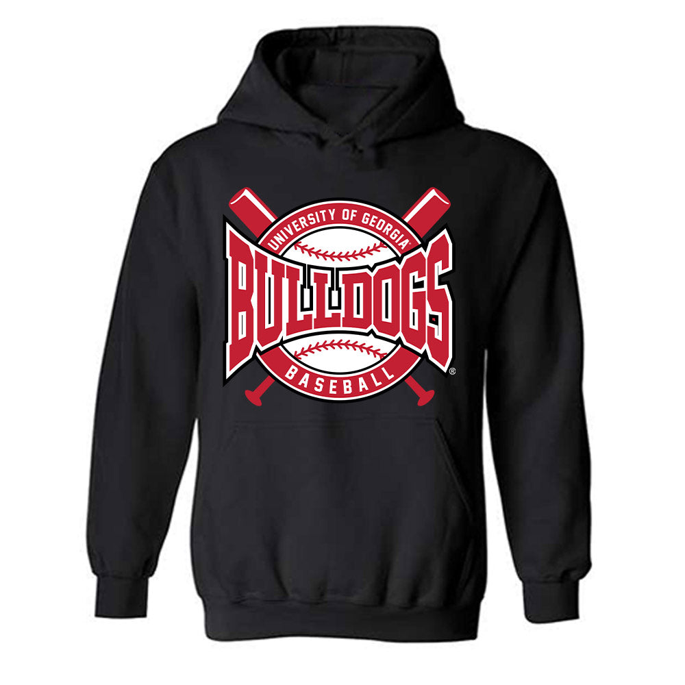 Georgia - NCAA Baseball : Ethan Sutton - Sports Shersey Hooded Sweatshirt-0