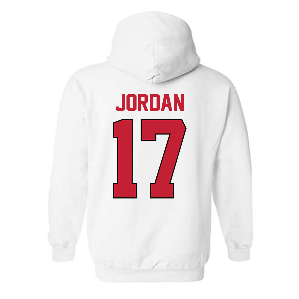 Georgia - NCAA Baseball : Logan Jordan - Sports Shersey Hooded Sweatshirt-1