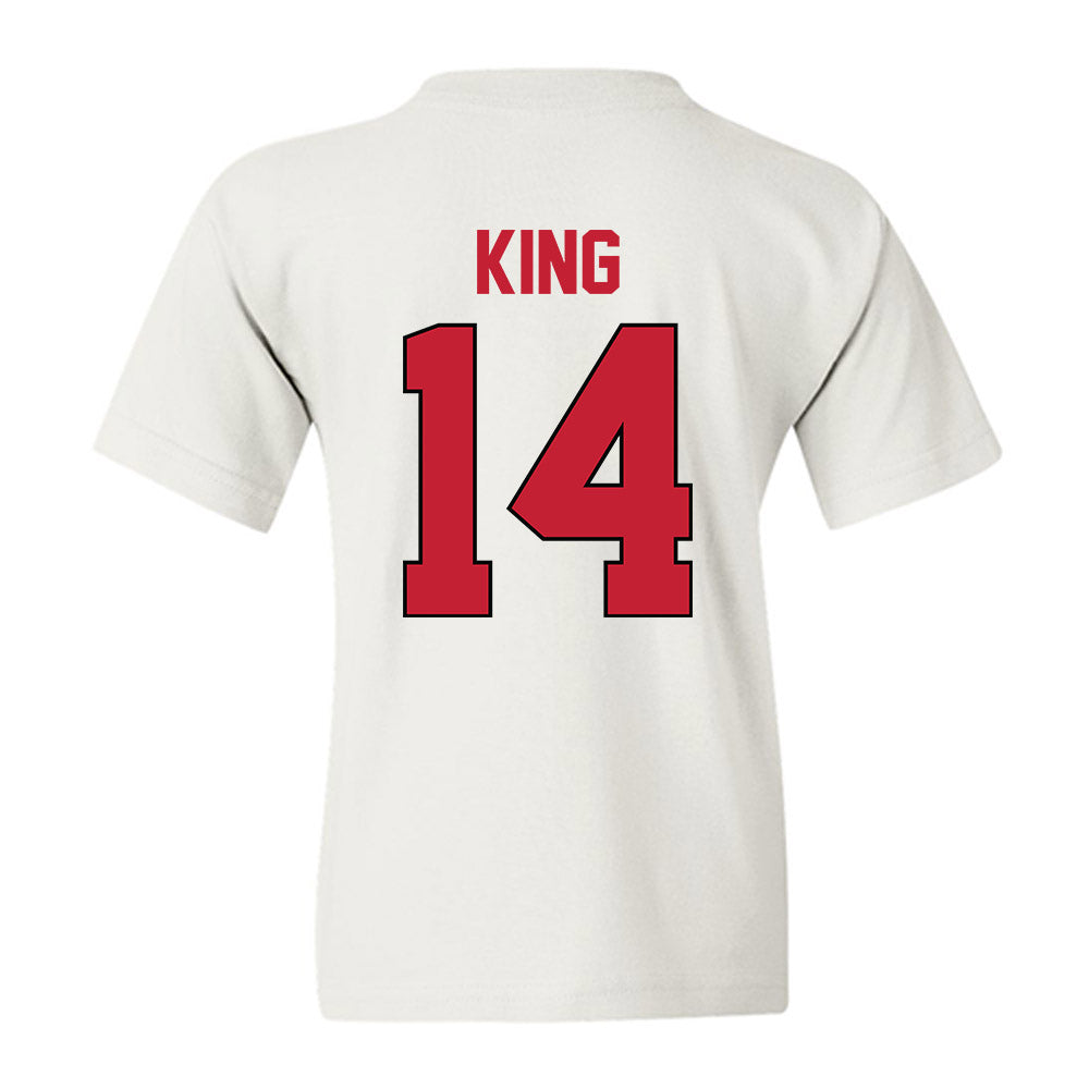 Georgia - NCAA Baseball : Trey King - Sports Shersey Youth T-Shirt-1