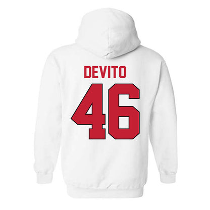 Georgia - NCAA Baseball : Zach DeVito - Sports Shersey Hooded Sweatshirt-1