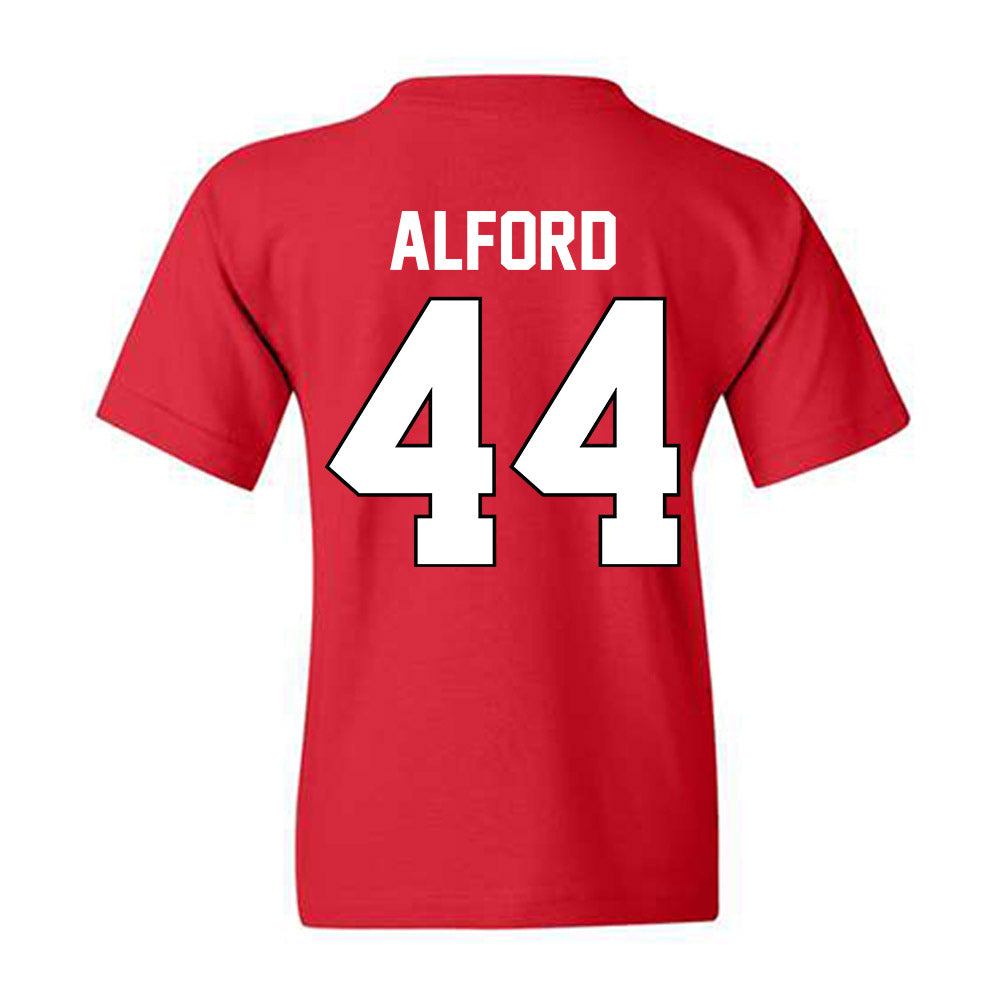 Georgia - NCAA Baseball : Slate Alford - Sports Shersey Youth T-Shirt-1