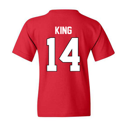 Georgia - NCAA Baseball : Trey King - Sports Shersey Youth T-Shirt-1