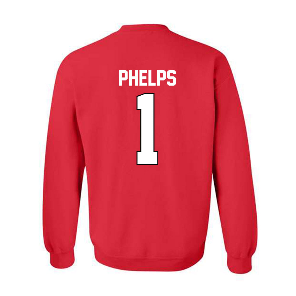 Georgia - NCAA Baseball : Tre Phelps - Sports Shersey Crewneck Sweatshirt-1