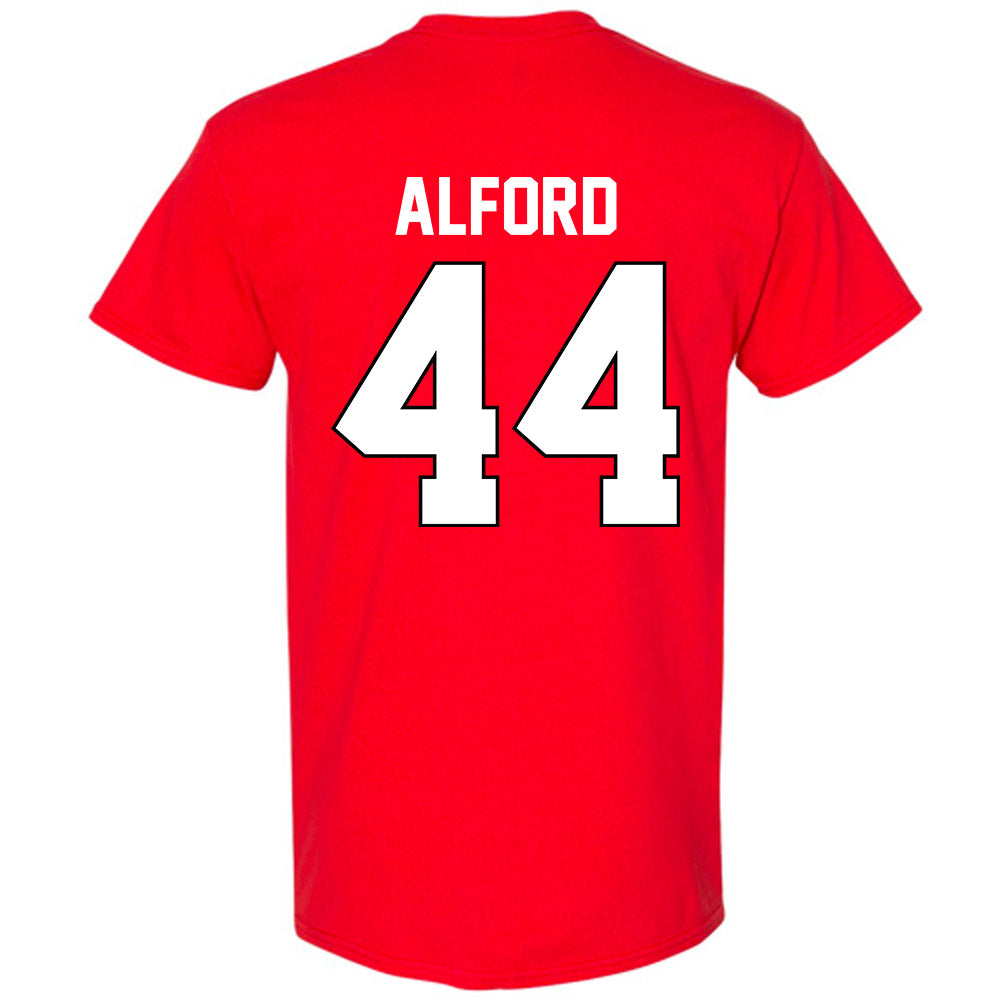 Georgia - NCAA Baseball : Slate Alford - Sports Shersey T-Shirt-1