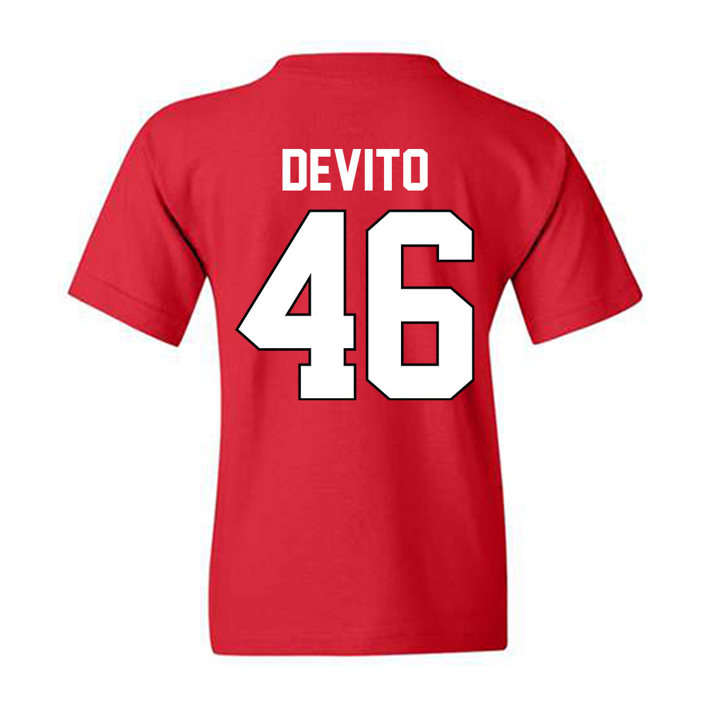 Georgia - NCAA Baseball : Zach DeVito - Sports Shersey Youth T-Shirt-1