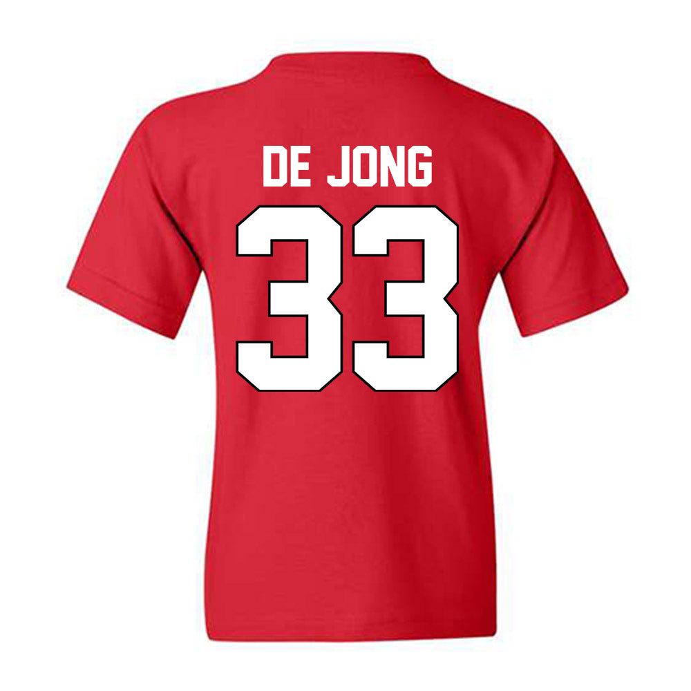 Georgia - NCAA Baseball : Max De Jong - Sports Shersey Youth T-Shirt-1