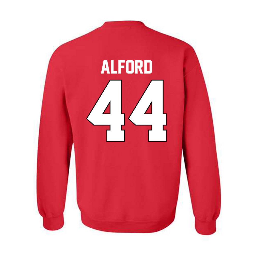 Georgia - NCAA Baseball : Slate Alford - Sports Shersey Crewneck Sweatshirt-1