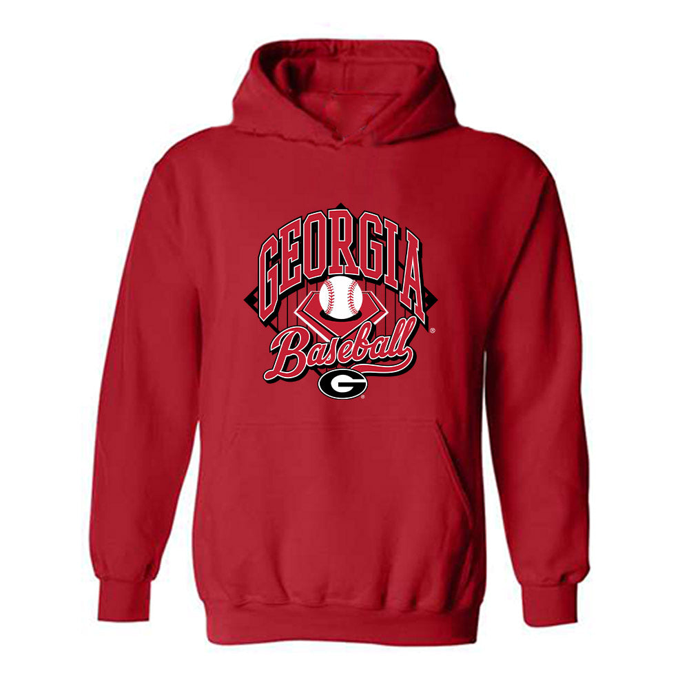 Georgia - NCAA Baseball : Logan Spivey - Sports Shersey Hooded Sweatshirt-0