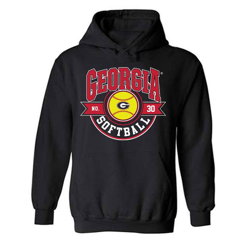 Georgia - NCAA Softball : Destin Howard - Sport Shersey Hooded Sweatshirt-0