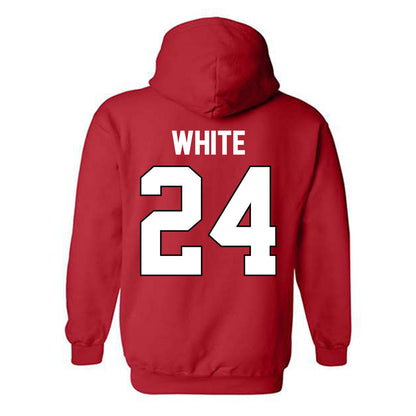 Georgia - NCAA Softball : Esther White - Sport Shersey Hooded Sweatshirt-1