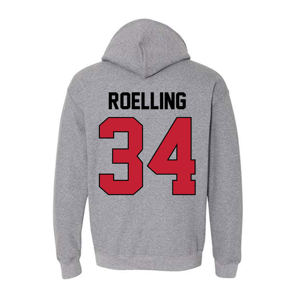 Georgia - NCAA Softball : Randi Roelling - Sports Shersey Hooded Sweatshirt-1