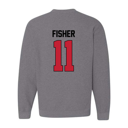 Georgia - NCAA Softball : Addisen Fisher - Sports Shersey Crewneck Sweatshirt-1