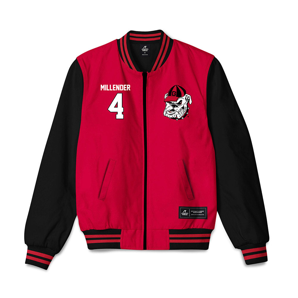 Georgia - NCAA Men's Basketball : Smurf Millender - Bomber Jacket-0