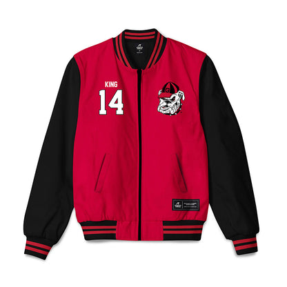 Georgia - NCAA Baseball : Trey King -  Bomber Jacket