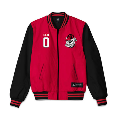 Georgia - NCAA Men's Basketball : Blue Cain - Bomber Jacket-0