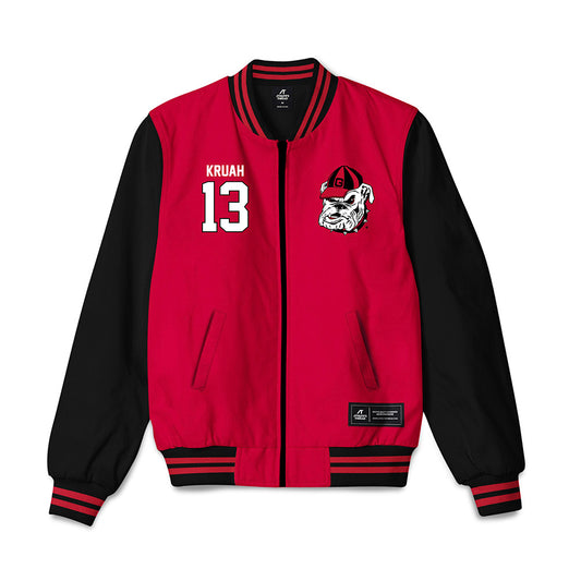 Georgia - NCAA Football : Anthony Kruah - Bomber Jacket-0