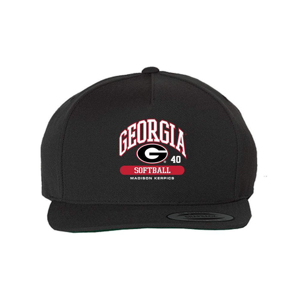 Georgia - NCAA Softball : Madison Kerpics - Snapback Hat-0