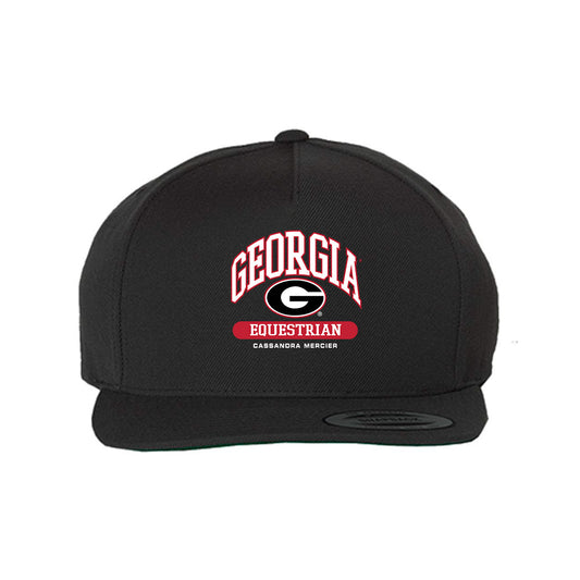 Georgia - NCAA Equestrian : Cassandra Mercier - Snapback Hat-0