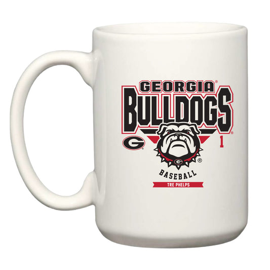 Georgia - NCAA Baseball : Tre Phelps - Coffee Mug-0