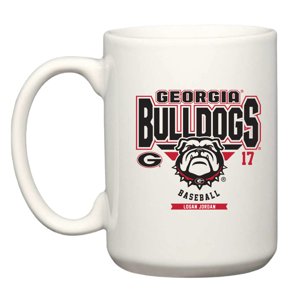 Georgia - NCAA Baseball : Logan Jordan - Coffee Mug-0