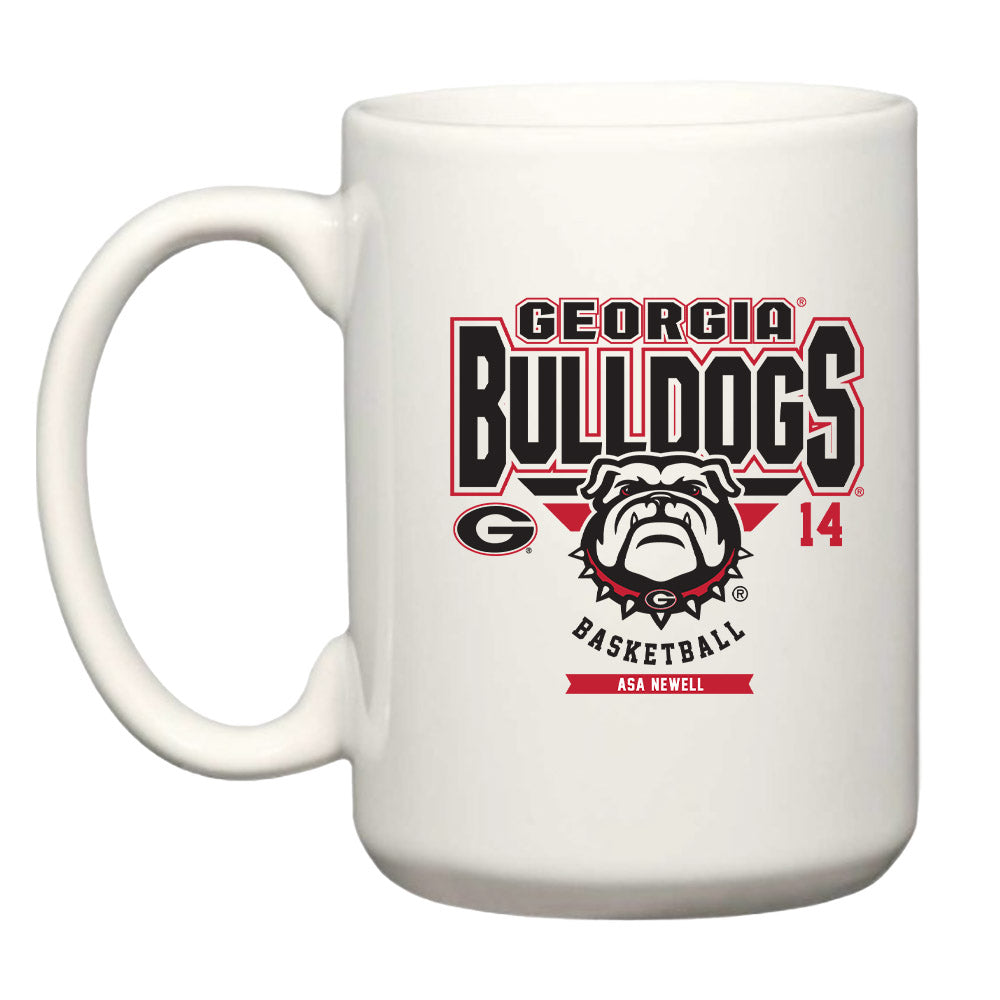 Georgia - NCAA Men's Basketball : Asa Newell - Coffee Mug-0