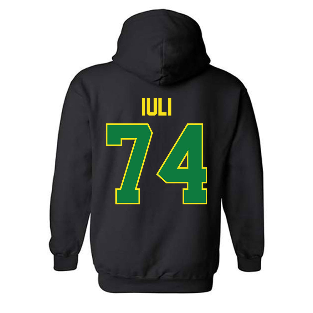 Oregon - NCAA Football : Dave Iuli - Classic Shersey Hooded Sweatshirt-1