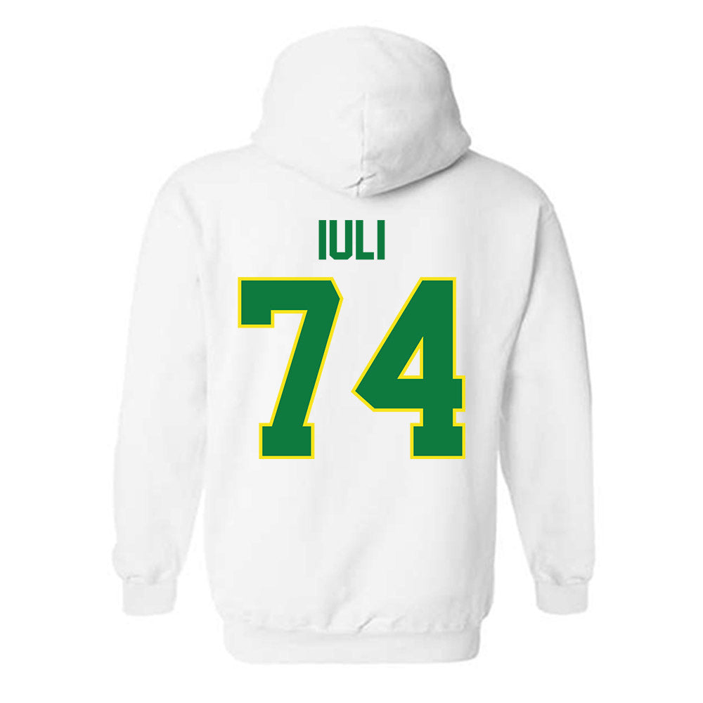 Oregon - NCAA Football : Dave Iuli - Classic Shersey Hooded Sweatshirt-1