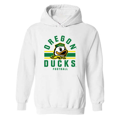 Oregon - NCAA Football : Dante Moore - Classic Shersey Hooded Sweatshirt-0