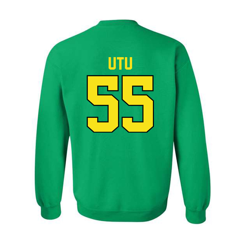 Oregon - NCAA Football : Douglas Utu - Classic Shersey Crewneck Sweatshirt-1