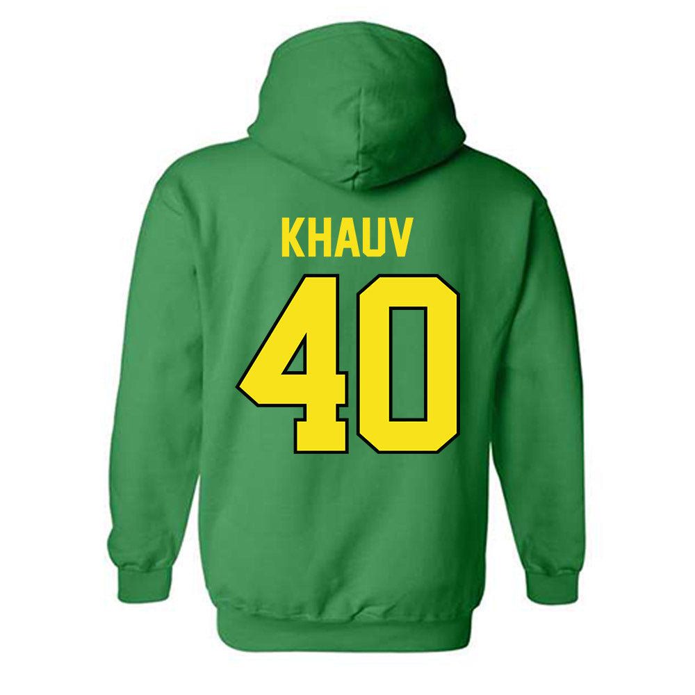 Oregon - NCAA Acrobatics & Tumbling : Maya Khauv - Classic Shersey Hooded Sweatshirt-1