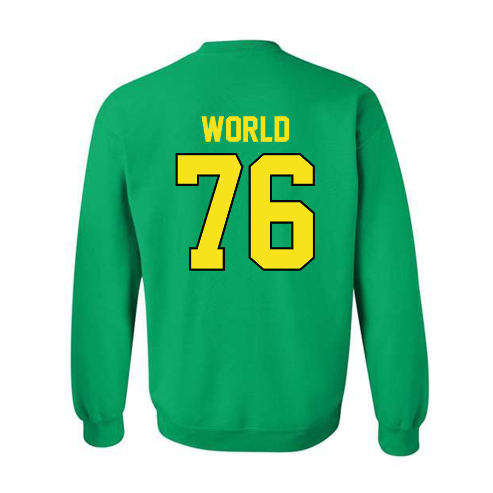 Oregon - NCAA Football : Isaiah World - Classic Shersey Crewneck Sweatshirt-1