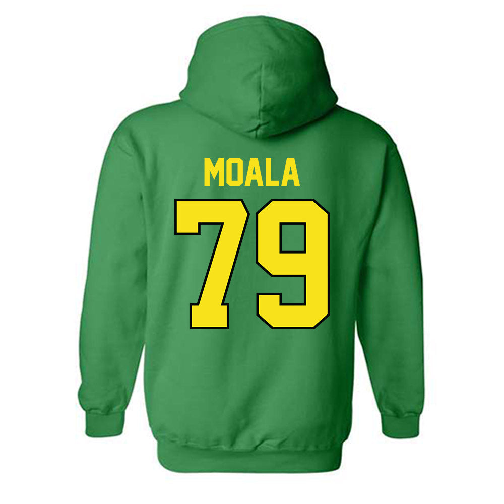 Oregon - NCAA Football : Lipe Moala - Classic Shersey Hooded Sweatshirt-1