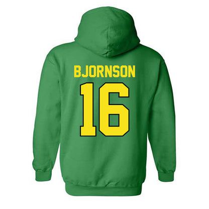 Oregon - NCAA Beach Volleyball : Hanna Bjornson - Classic Shersey Hooded Sweatshirt-1