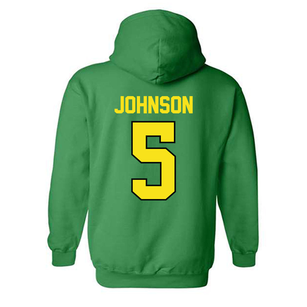 Oregon - NCAA Football : Theran Johnson - Classic Shersey Hooded Sweatshirt-1